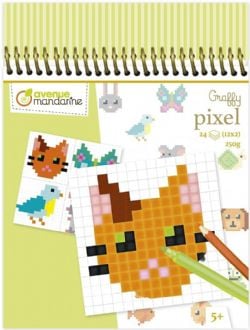 GRAFFY - ANIMAUX FAMILIERS - LIVRE DE COLORIAGE -  GRAFFY PIXEL