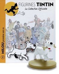 TINTIN - MILOU PROMÈNE SON OS FIGURE + BOOKLET + PASSPORT (4.5) -  LA COLLECTION OFFICIELLE 02
