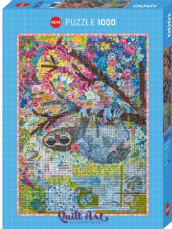 Heye Quilt Art Sewn Piano Puzzle - 1000 Pieces, Roger Blachon Art, 27" X 20" Finished Size