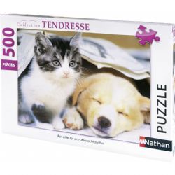 500-Piece Jigsaw Puzzle – 'La Toilette Du Chat' Fun Cat-Themed Puzzle For Adults & Teens (49 X 36 Cm)