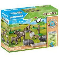 PLAYMOBIL -  ANIMAUX DE LA FERME (24 PIÈCES) 71307