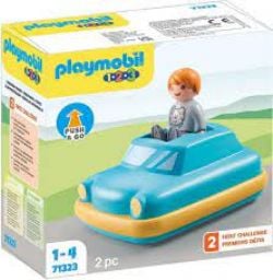 PLAYMOBIL -  ENFANT AVEC VOITURE 1.2.3 71323