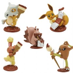 POKÉMON - FIGURINE ALÉATOIRE PALETTE COLOR BRUN -  GASHAPON