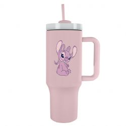 LILO & STITCH -  ANGEL - STAINLESS STEEL TUMBLER WITH STRAW (40 OZ)