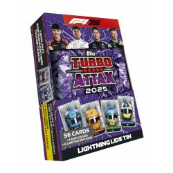 Topps Turbo Attax F1 2025 - Boîte Méga Tin Édition Diamant Avec 66 Cartes Dont Reliques Légendaires