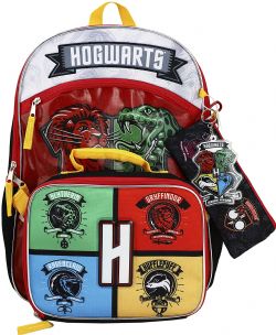 HARRY POTTER - ENSEMBLE SAC À DOS DE 5 PIÈCES DES 4 MAISONS