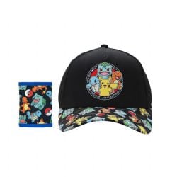 POKÉMON - COMBO DE CASQUETTE ET PORTE-FEUILLE