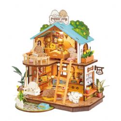 Robotime – Kit Maison De Poupée Miniature En Bois – 1/24e – Meubles Inclus (neuf)