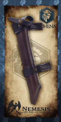 FOURREAUX - SEAX VIKING - CUIR BRUN -  ATHENA