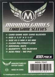 CARD SLEEVES - CARD GAME SLEEVES (100) (63.5 MM X 88 MM) -  MAYDAY GAMES