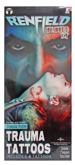 TATTOO FX - TATOUAGE TEMPORAIRE - VICTIME DE DRACULA -  TRAUMA