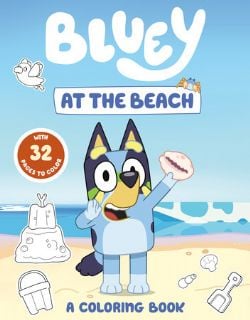 BLUEY -  AT THE BEACH (ENGLISH V.) -  A COLORING BOOK
