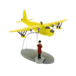 Avion Police Allemande - Collection Officielle Tintin N°47, Figurine En Résine Neuf