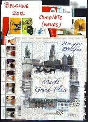 BELGIQUE - ANNÉE COMPLÈTE 2012, TIMBRES NEUFS