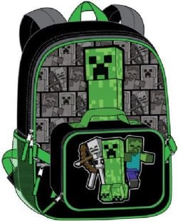 MINECRAFT - SAC À DOS AVEC BOÎTE A LUNCH