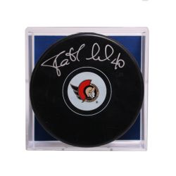 SÉNATEURS D\'OTTAWA - RONDELLE DE HOCKEY AUTOGRAPHIÉE PAR PATRICK LALIME - (LOGO)