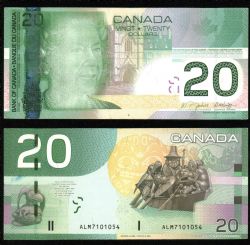 2004 -  2004 20-DOLLAR NOTE, JENKINS/DODGE - INCOMPLETE PRINTING (