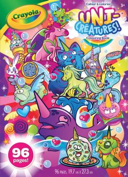 Crayola 96 Pages Colouring Book Uni Creatures Coloring Drawing Others