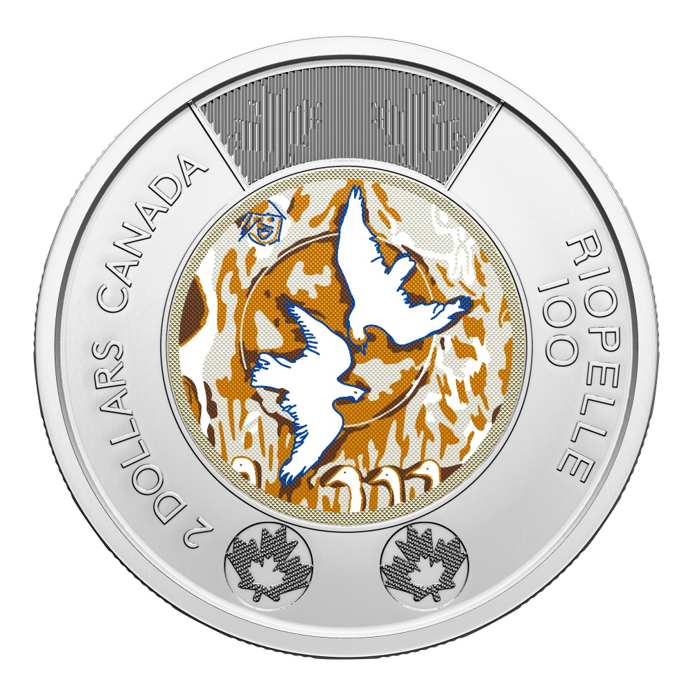 2 DOLLAR 2023 COLOURED 100TH ANNIVERSARY OF THE BIRTH OF JEAN PAUL 