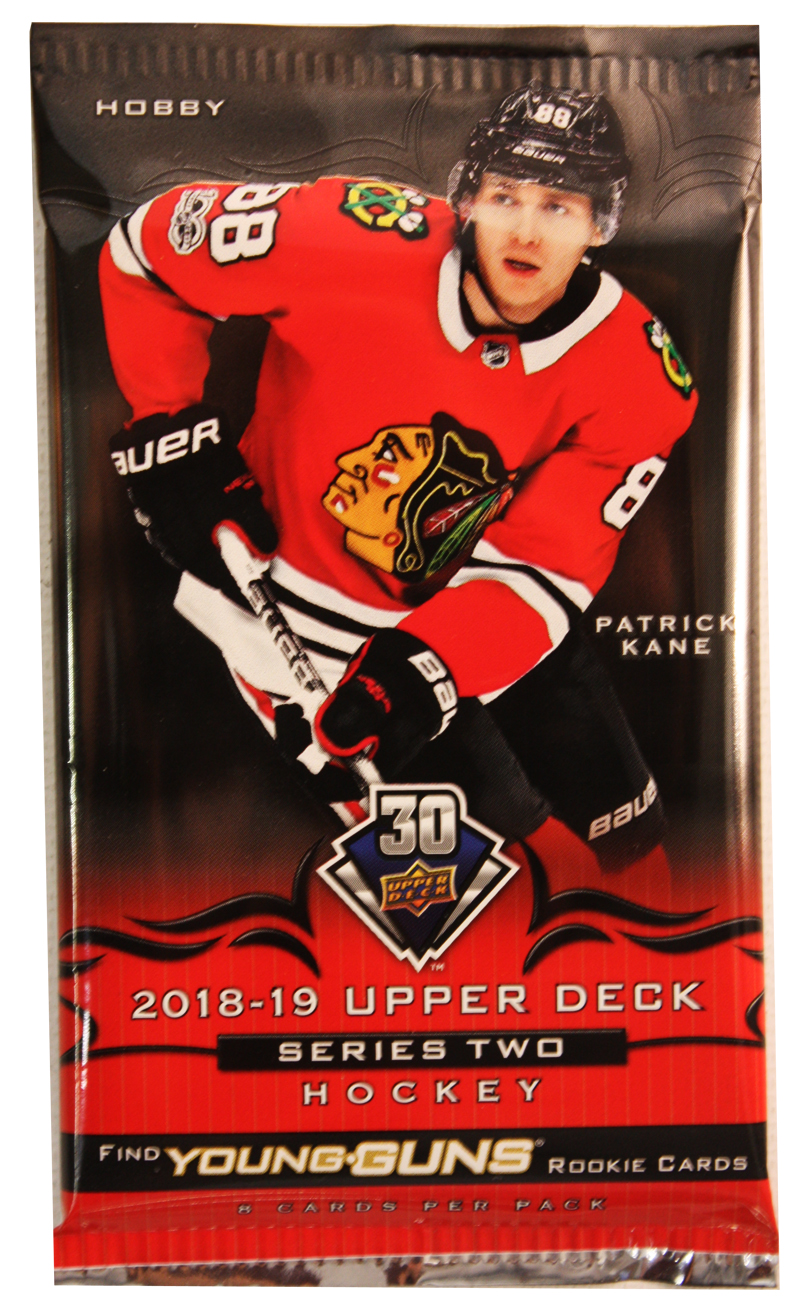 2018//19 Upper Deck Ice Hockey Hobby Box 6 Packs Per Box 5 Cards Per Pack