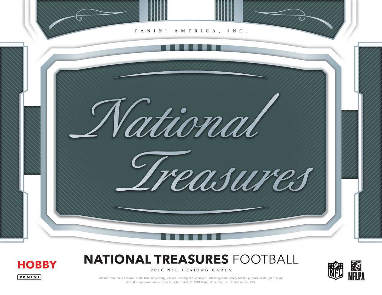 2018 FOOTBALL NATIONAL TREASURES HOBBY BOX / FOOTBALL / PACKS AND BOXES