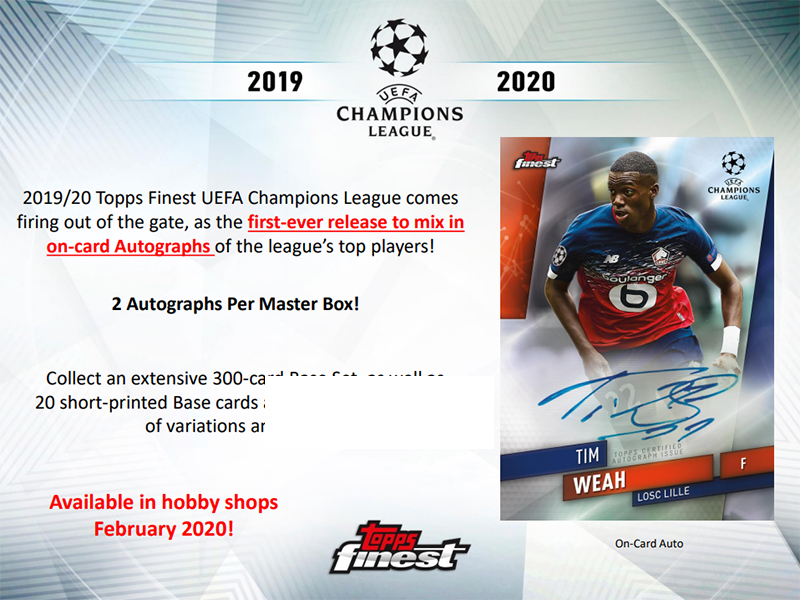 topps finest uefa champions league