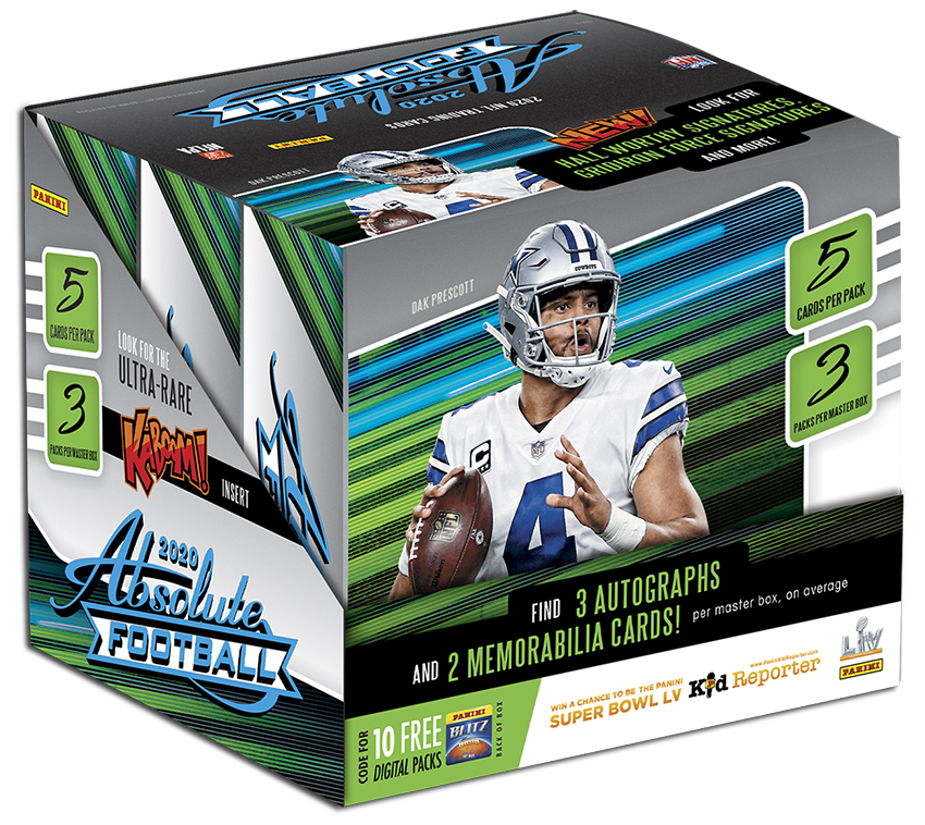 2020 football absolute miniboxp5b3 panini