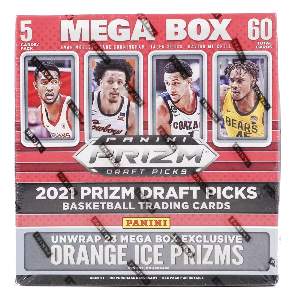 2021-22 BASKETBALL - PANINI PRIZM DRAFT PICKS - MEGA BOX (ORANGE ICE  PRIZMS!)