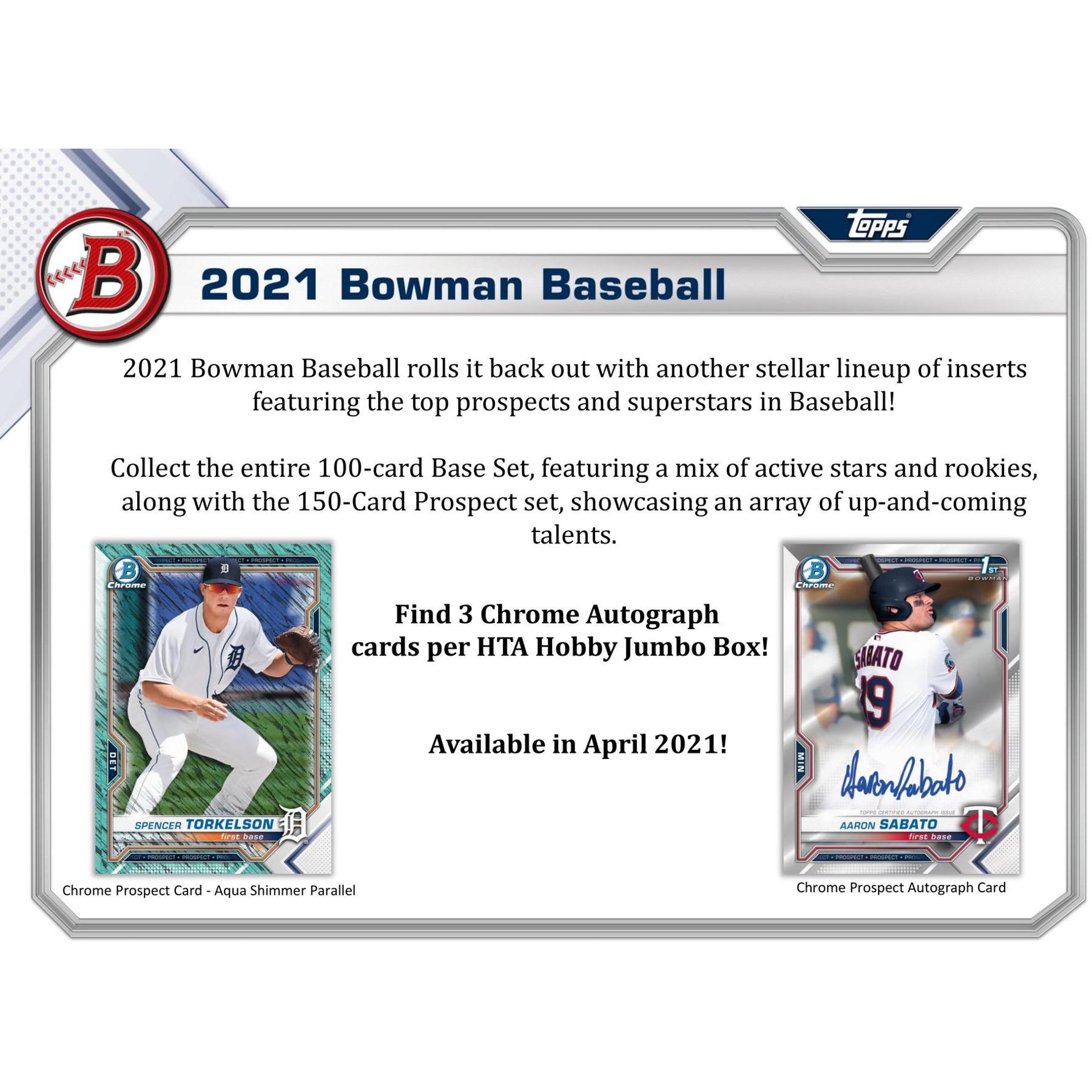 2021 BASEBALL BOWMAN JUMBO (P32/B12/C8)