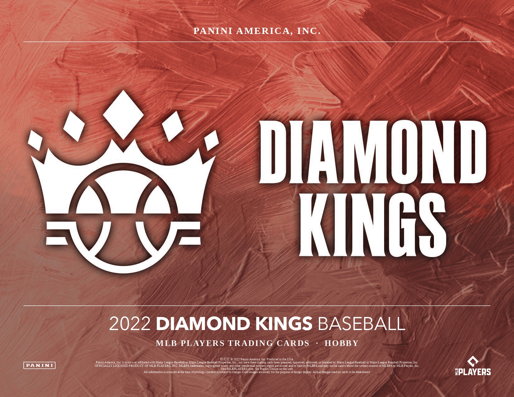 2022 BASEBALL -  PANINI DIAMOND KINGS (P8/B12/C24)