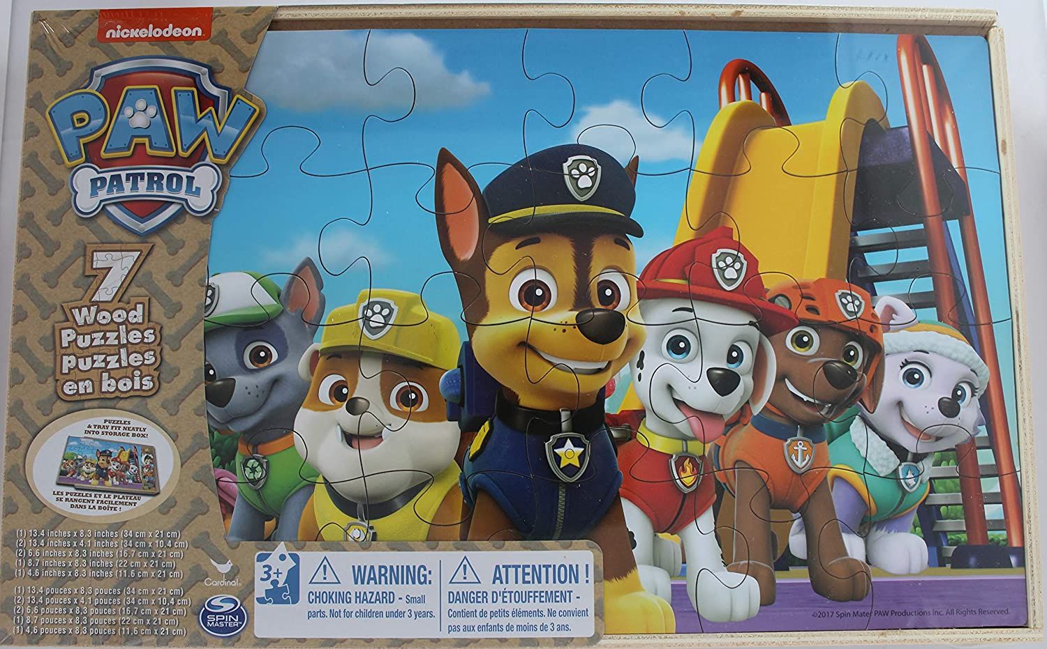 Paw patrol store 7 wood puzzles