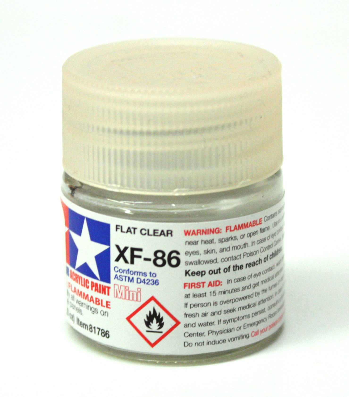 ACRYLIC PAINT - CLEAR MATTE ACRYLIC (1/3 OZ) XF-86 / ACCESSOIRES