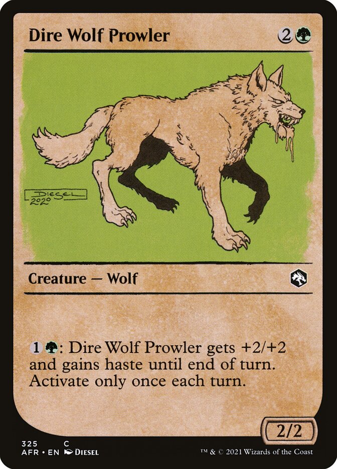 Adventures in the Forgotten Realms -  Dire Wolf Prowler