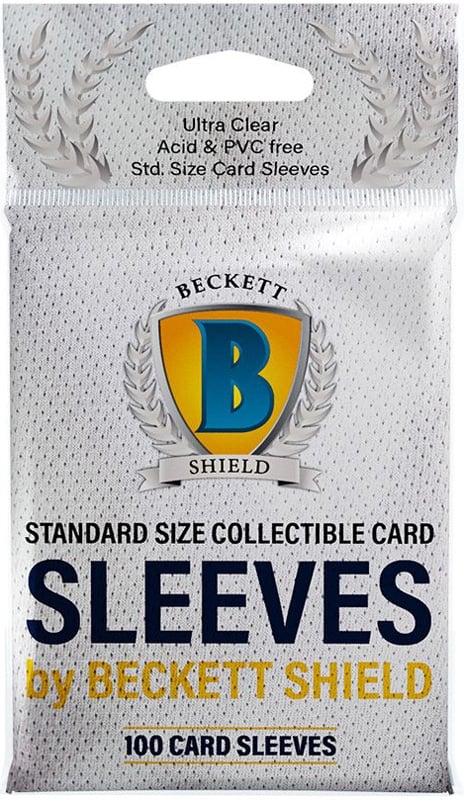 Beckett Shield Standard Size Collectible Card Sleeves 100 2 5 X 3 5 Limit Of Ten 10 Per Customer Accessories Card And Picture Protectors