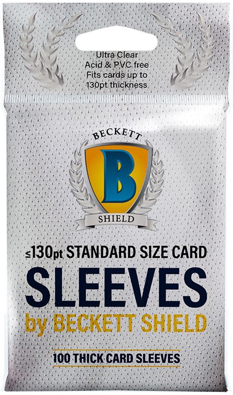 Beckett Shield Standard Size Collectible Card Thick Sleeves 100 2 5 X 3 5 Accessories Card And Picture Protectors