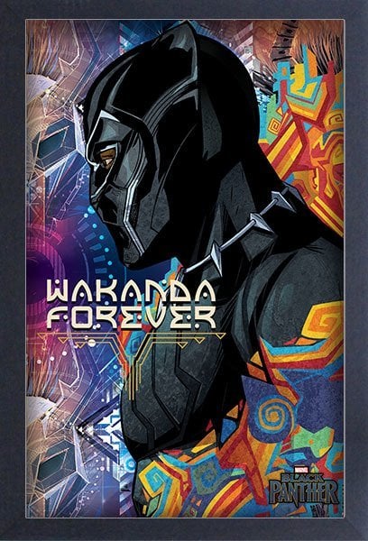 BLACK PANTHER - SIDE PROFILE FRAMED PICTURE (13