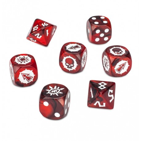 BLOOD BOWL - CHAOS CHOSEN DICE SET