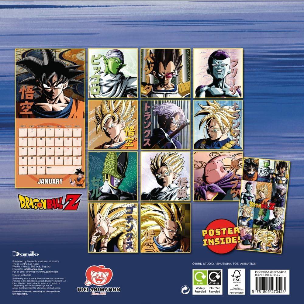 Dragon Ball 2025 Calendar