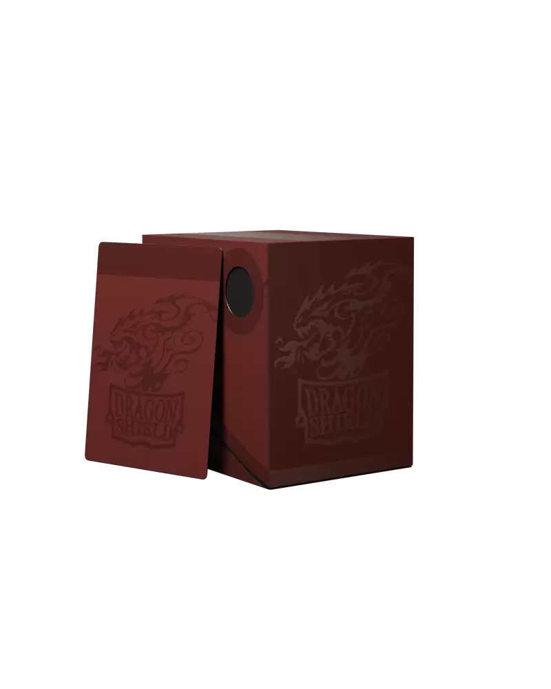 DRAGON SHIELD - DECK BOX DOUBLE SHELL - BLOOD RED/BLACK