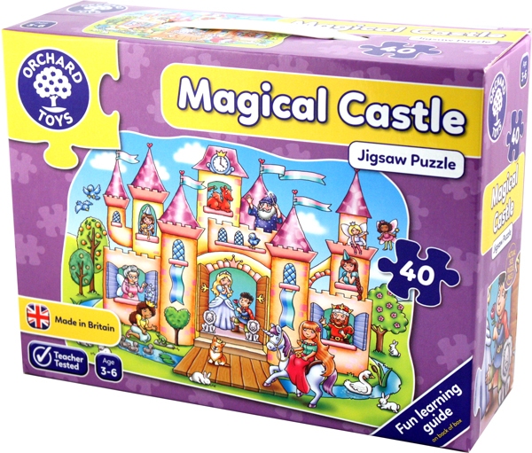 extra large floor puzzle - magical castle (40 pieces)