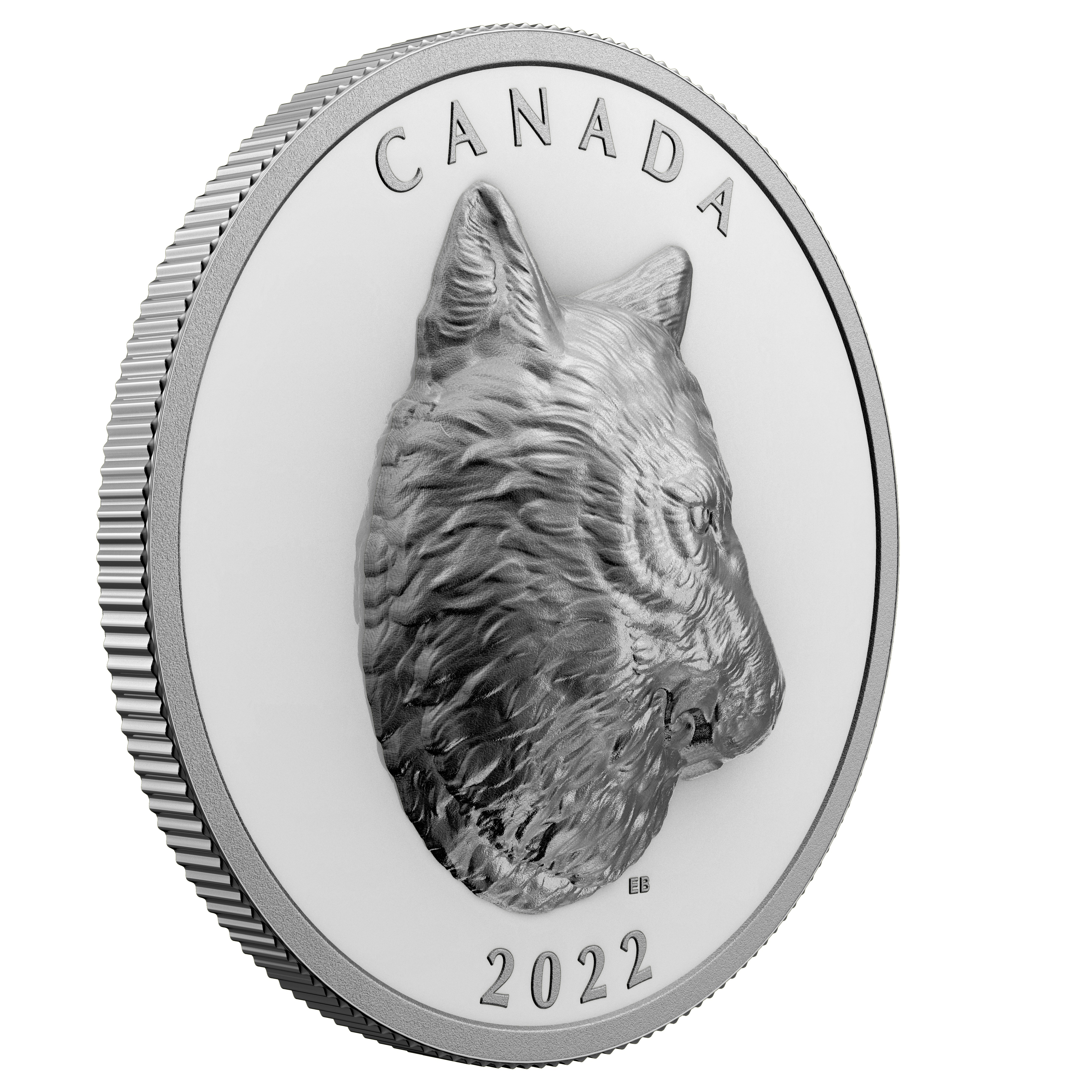 EXTRAORDINARILY HIGH RELIEF COINS -  TIMBER WOLF -  2022 CANADIAN COINS 03