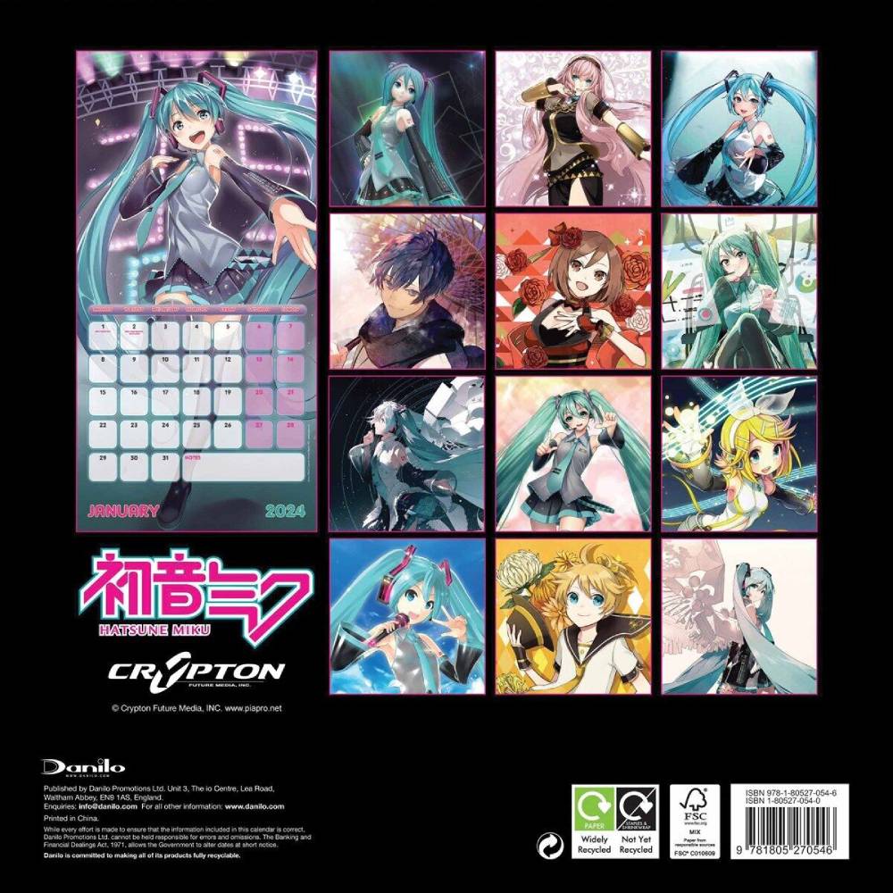 HATSUNE MIKU OFFICIAL 2024 CALENDAR