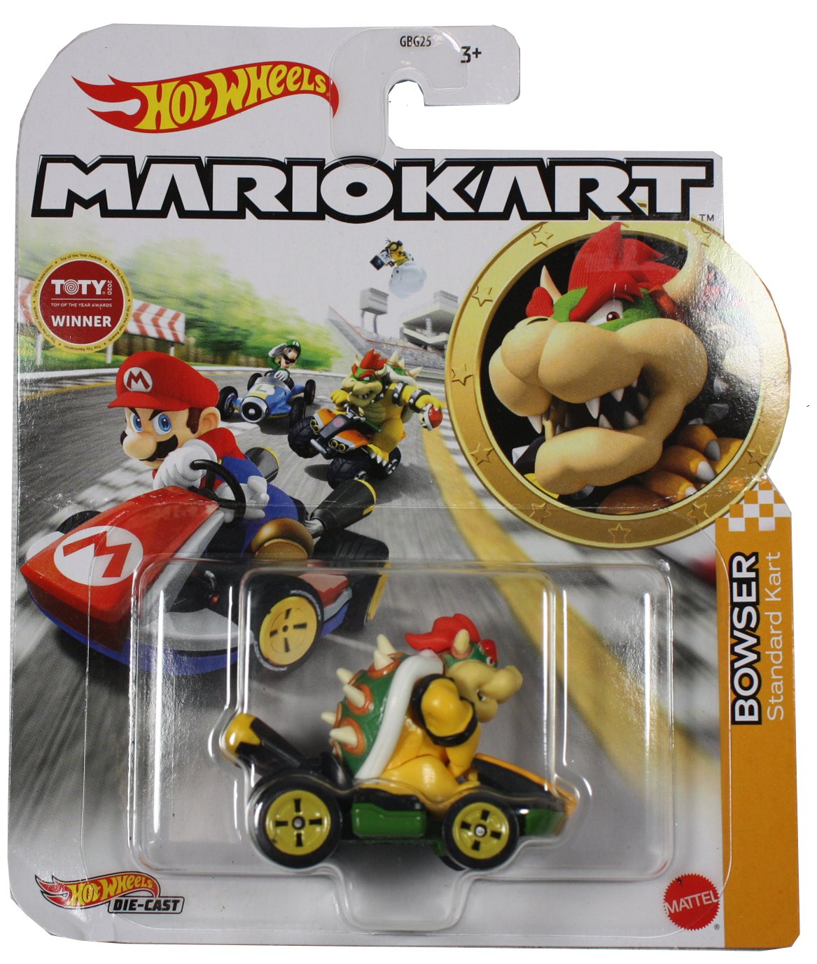 Hot Wheels Bowser Standard Kart Mario Kart 3367