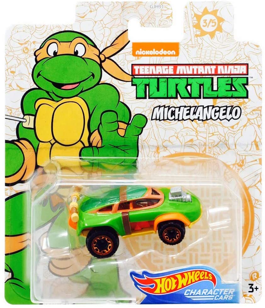 HOT WHEELS - MICHELANGELO (3/5) - TEENAGE MUTANT NINJA TURTLES / CARS ...