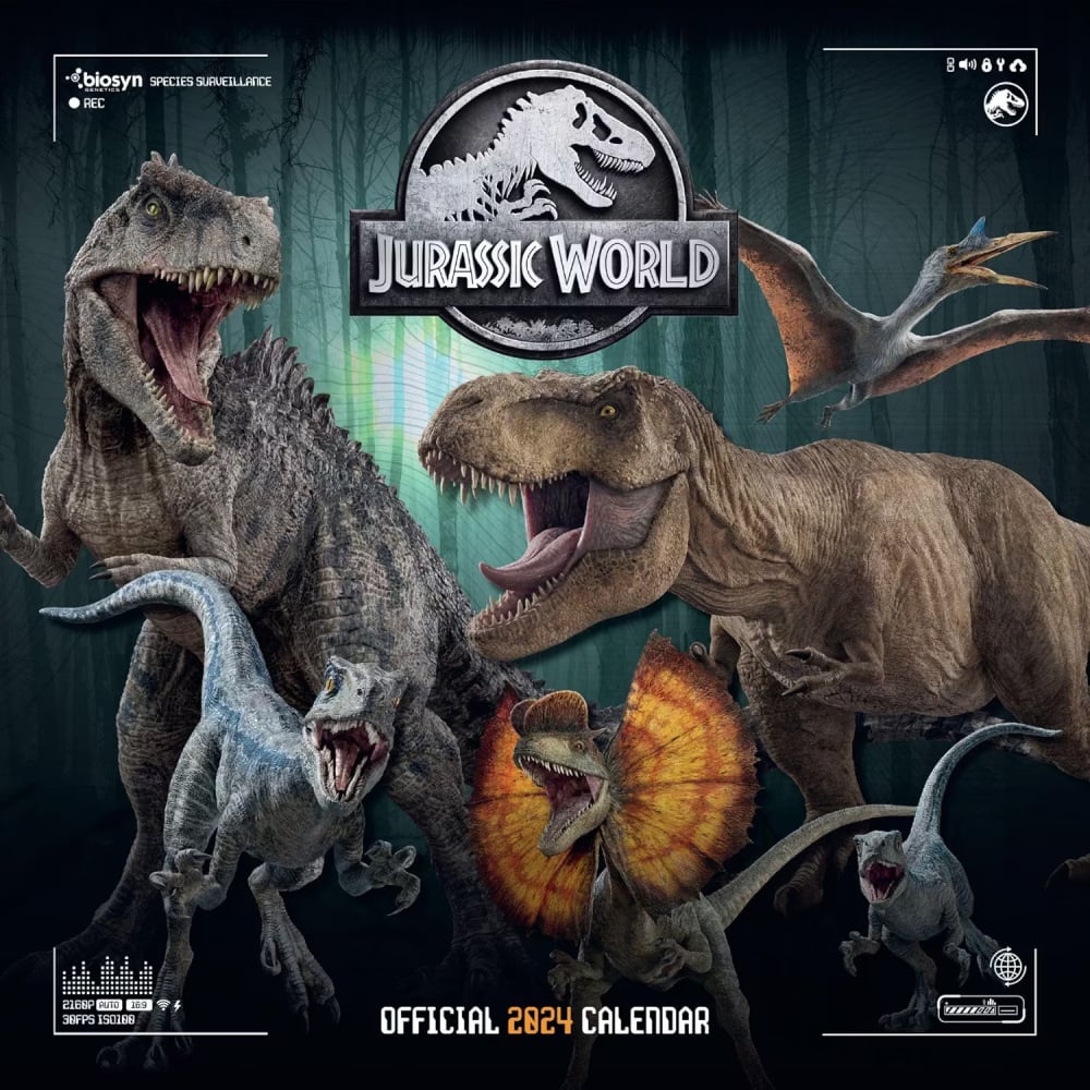 JURASSIC WORLD OFFICIAL 2024 CALENDAR