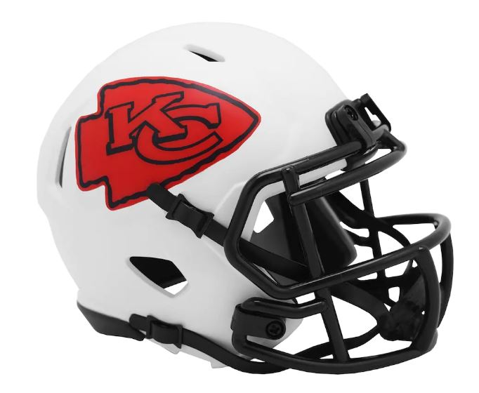 KANSAS CITY CHIEFS - LUNAR ECLIPSE - WHITE - MINI HELMET / FOOTBALL ...