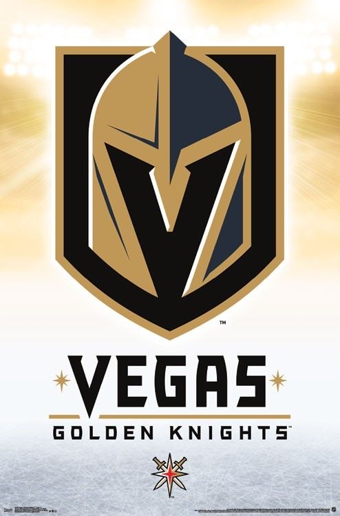 Las Vegas Golden Knights Logo Poster 22 X 34 Hockey