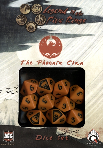 Official Legend of the 5 Rings The Phoenix Clan Dice Set by Q-workshop