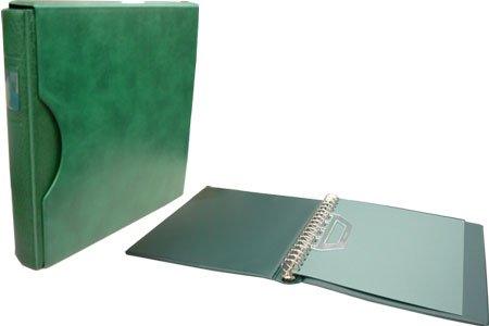 LINDNER - EMPTY GREEN BINDER WITH SLIPCASE