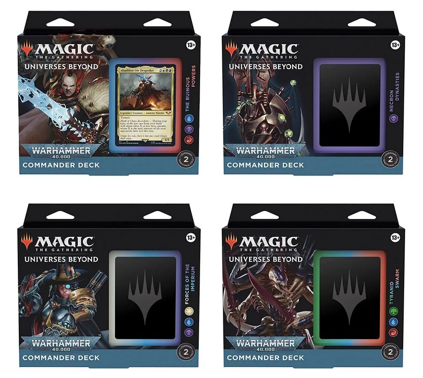 MAGIC THE GATHERING - UNIVERSE BEYOND - BUNDLE OF 4 COMMANDER DECKS ...